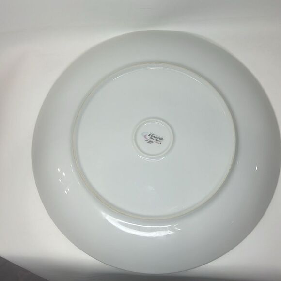 Wentworth Japan Fine China 10 1/4 In Round Plate Gold Trim Pink Blue Floral - Picture 4 of 6